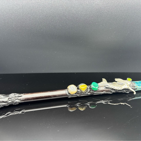 Natural Kyanite Quartz Crystal obelisk ball Magic scepter Reiki healing 10inch - Picture 2 of 7